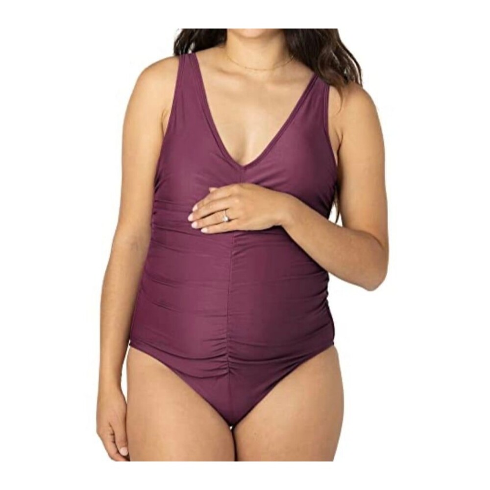 Kindred Bravely Maternity Swimsuit Size M Maroon New With Tags